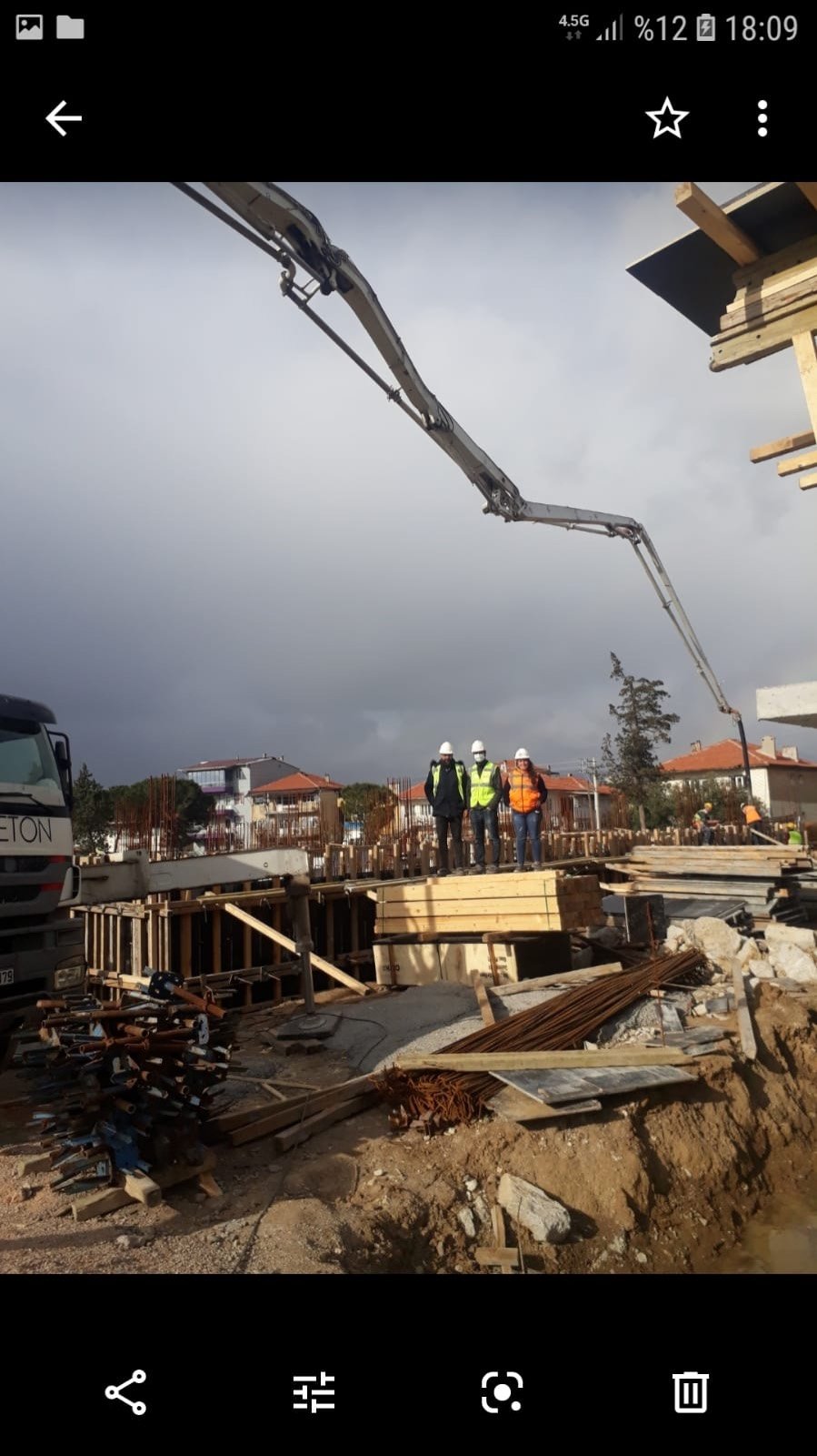 Sahada teknik ekibimiz